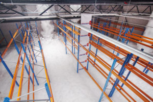 Opslag en Logistiek blusschuimsysteem brandbeveiliging voor opslag en Logistiek