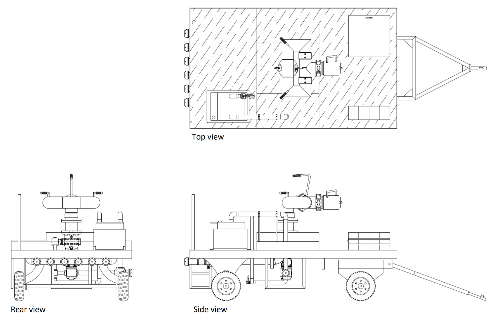 Technische specificatie trailer Blusmonitor type 3