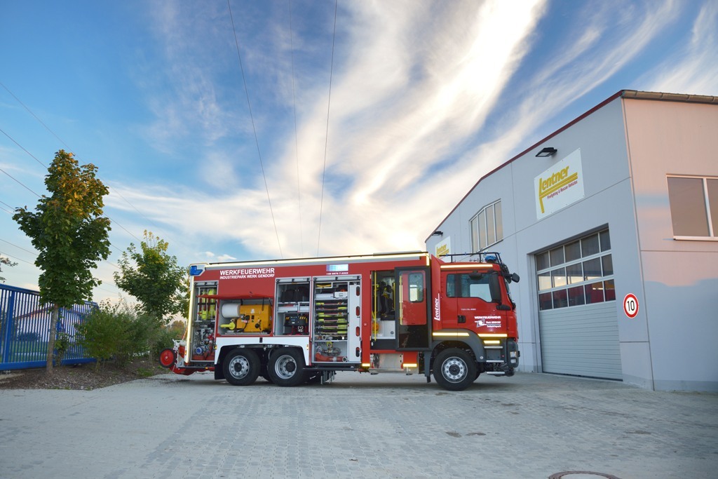 Schuimblusssysteem voor industrieel brandblusvoertuig