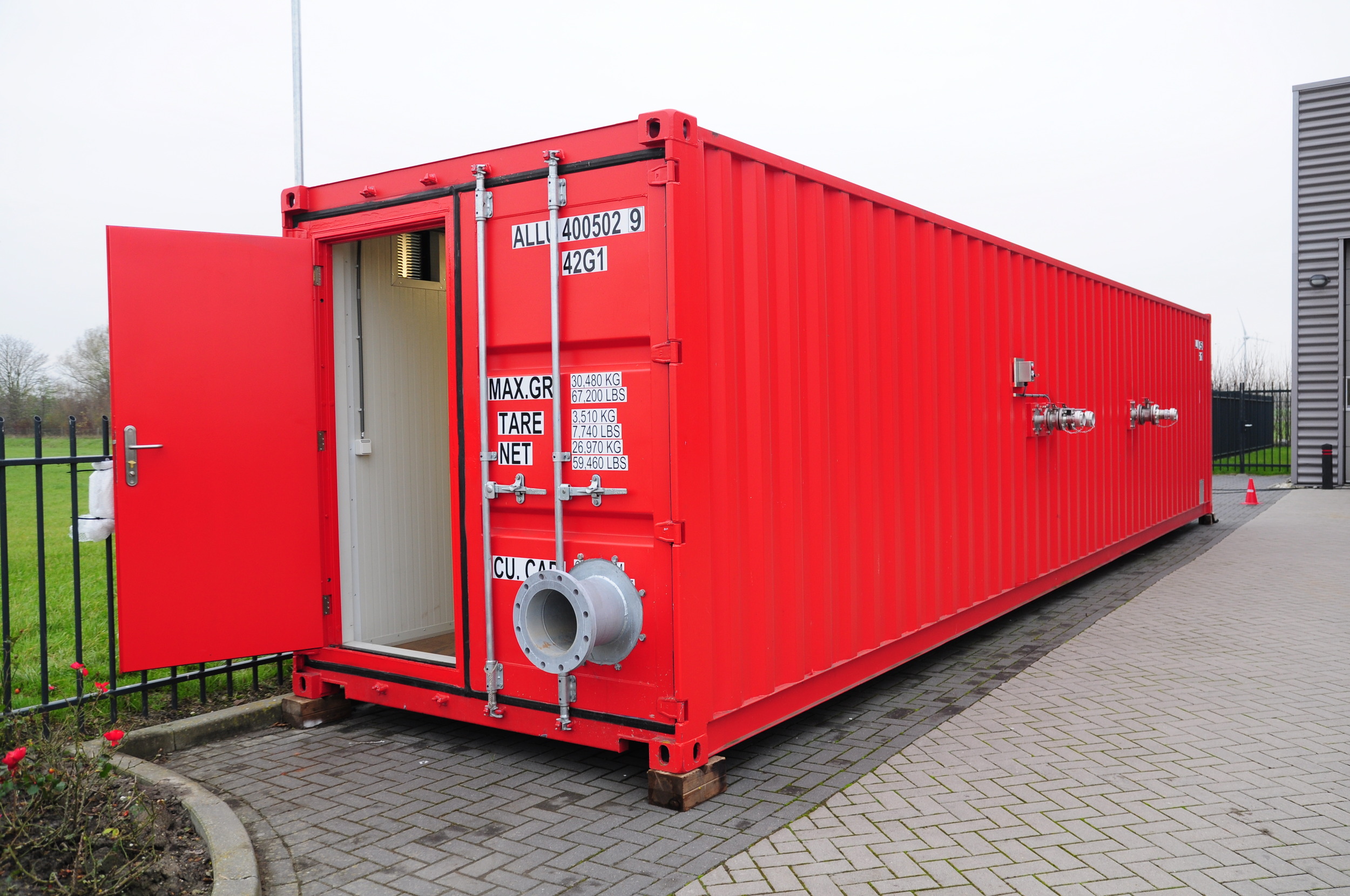 InnovDos systeem in 40ft container
