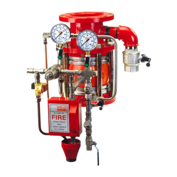 Deluge valve pressure